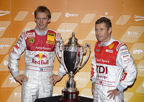 Mattias Ekström og Tom Kristensen deltager i årets Race of Champions på Wembley. De to Audi-kørere vandt sammen Nations Cup i 2005, ligesom Ekström vandt individuelt i både 2006 og 2007.